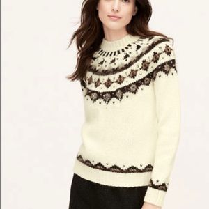 Loft Sweater Medium in Beige Wool and Alpaca